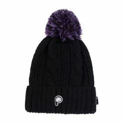 Penfield Black Cable Knit Striped Bobble Hat -Penfield Shop unnamed file 948
