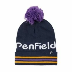 Penfield Blue Intarsia Knit Striped Bobble Hat 3 Penfield Blue Intarsia Knit Striped Bobble Hat -Penfield Shop unnamed file 982