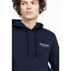Penfield Blue Hudson Script Hooded Sweatshirt -Penfield Shop unnamed file 99